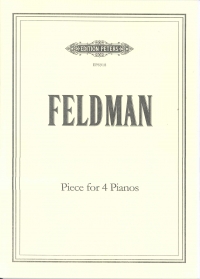 Feldman Piece For 4 Pianos (4 Pieces Needed) Sheet Music Songbook