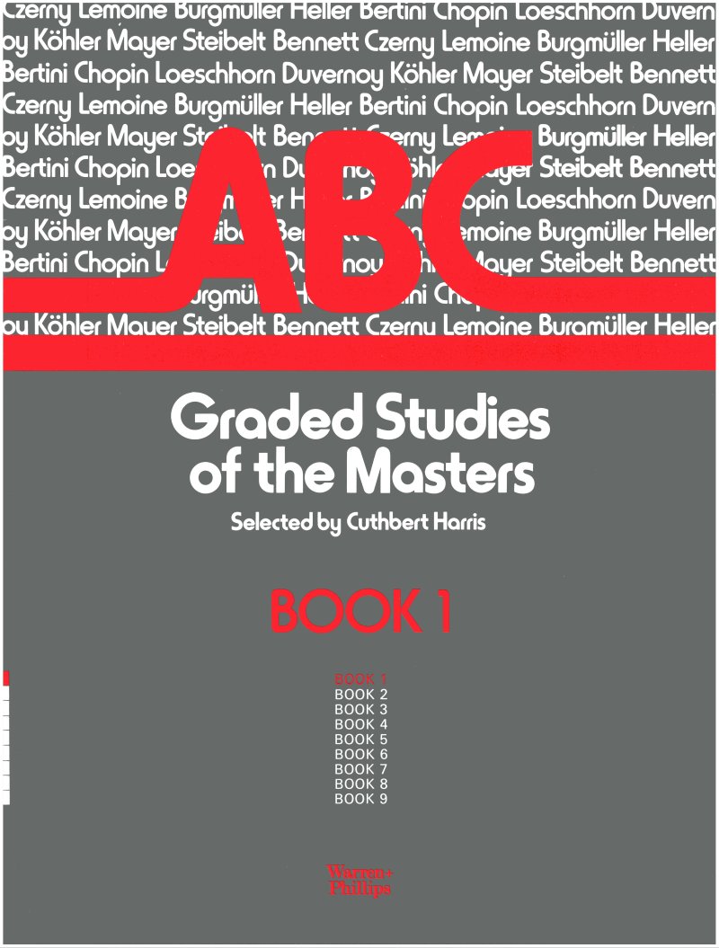Abc Graded Studies Of The Masters Bk1 Harris Piano Sheet Music Songbook