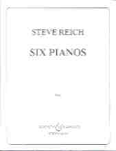 Reich Six Pianos Set Of Parts Sheet Music Songbook