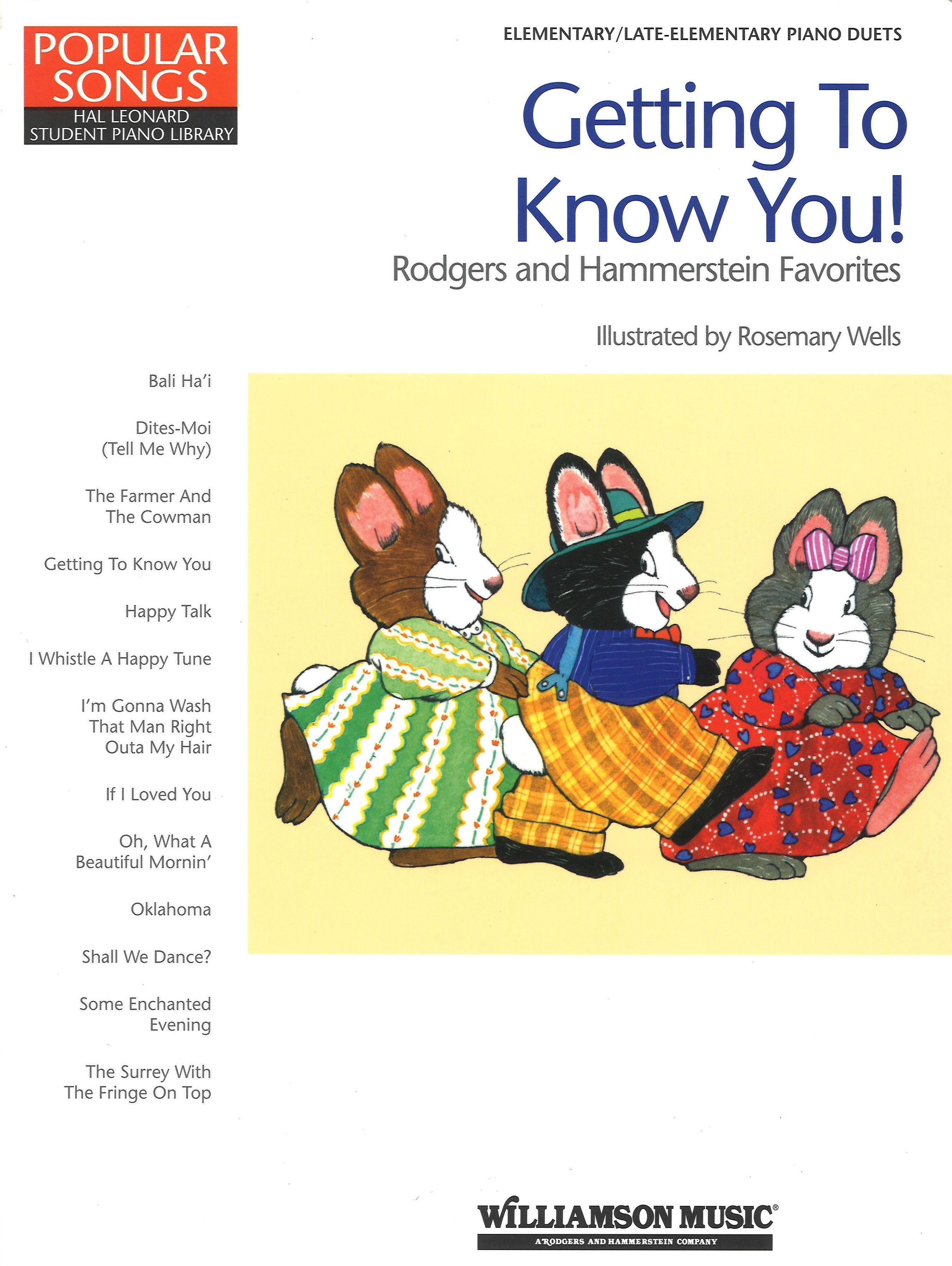 Getting To Know You Rodgers Hammerstein Favourites Sheet Music Songbook