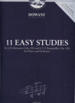11 Easy Studies For Piano & Orchestra Book/cd Sheet Music Songbook