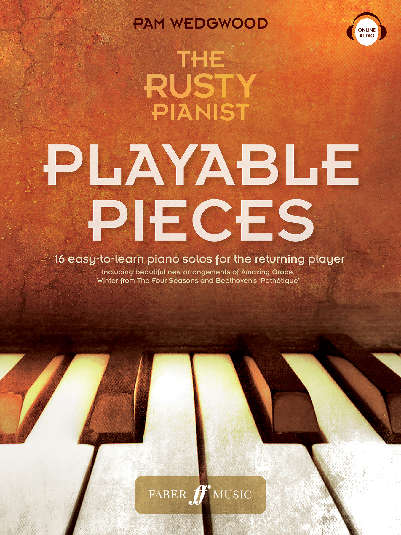 Rusty Pianist Playable Pieces Book + Online Audio Sheet Music Songbook