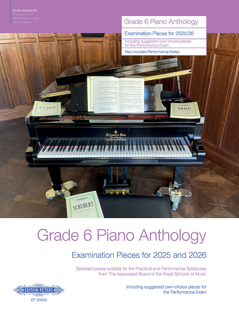 Grade 6 Piano Anthology 2025-2026 Abrsm Sheet Music Songbook