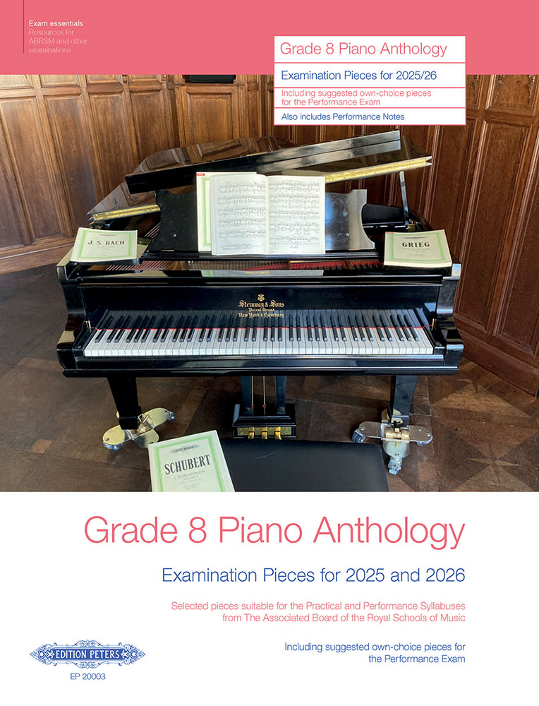 Grade 8 Piano Anthology 2025-2026 Abrsm Sheet Music Songbook