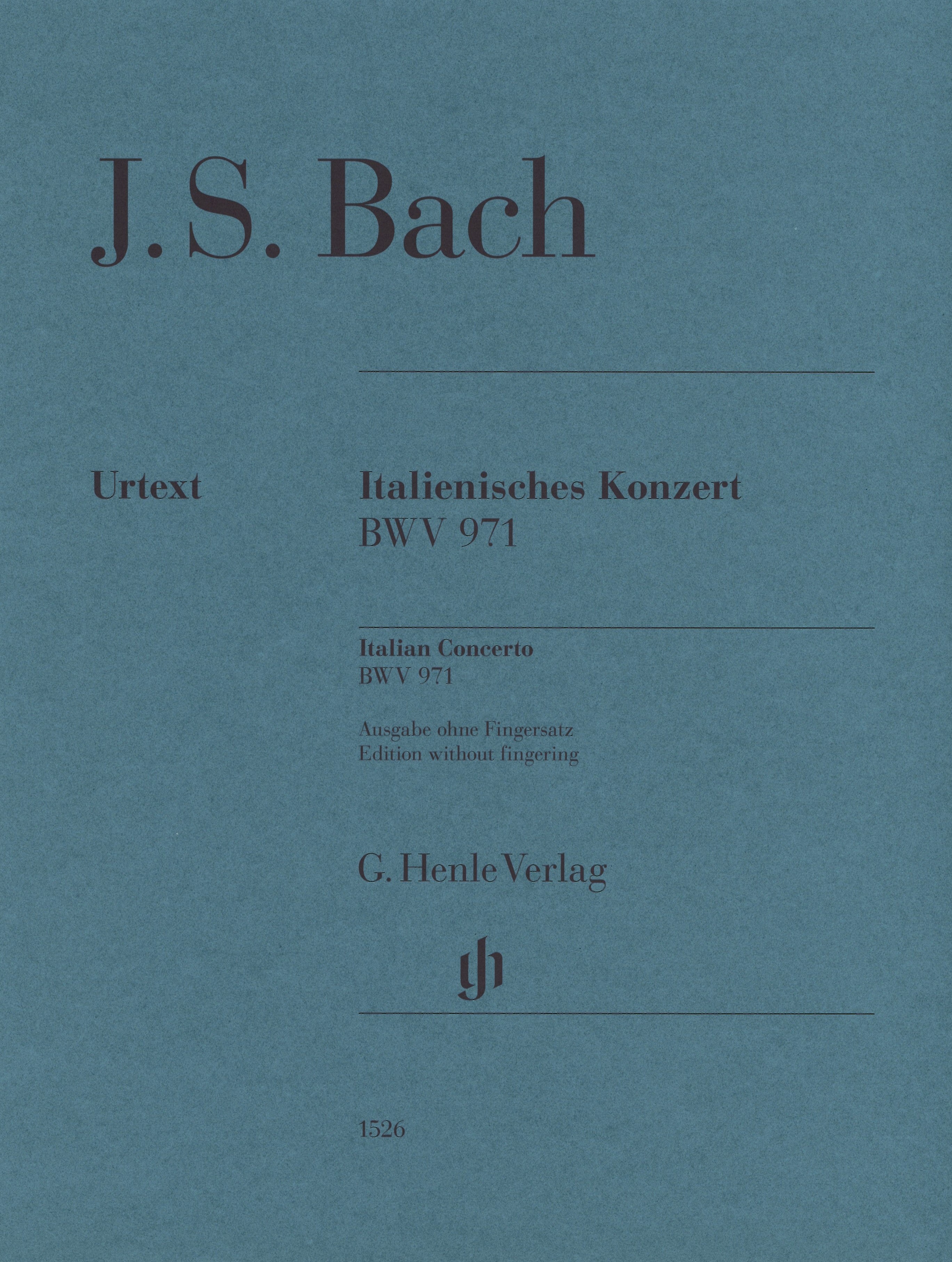 Bach Italian Concerto Bwv 971 Piano No Fingering Sheet Music Songbook