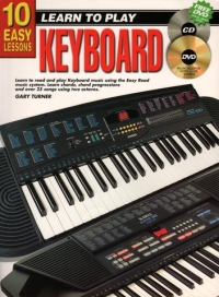 10 Easy Lessons Keyboard Book + Audio Sheet Music Songbook