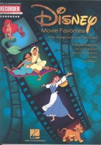 Disney Movie Favourites  Recorder Songbook Sheet Music Songbook