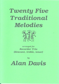 25 Traditional Melodies Davis   Recorder Trio Sheet Music Songbook