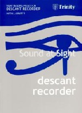 Trinity Recorder Sound At Sight Descant Initial-5 Sheet Music Songbook