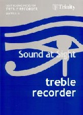 Trinity Recorder Sound At Sight Treble 1-8 Sheet Music Songbook