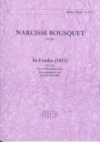 Bousquet 36 Etudes Vol 3 Treble Recorder Sheet Music Songbook