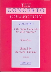 Concerto Collection Vol 1 11 Baroque Treble Rec Sheet Music Songbook