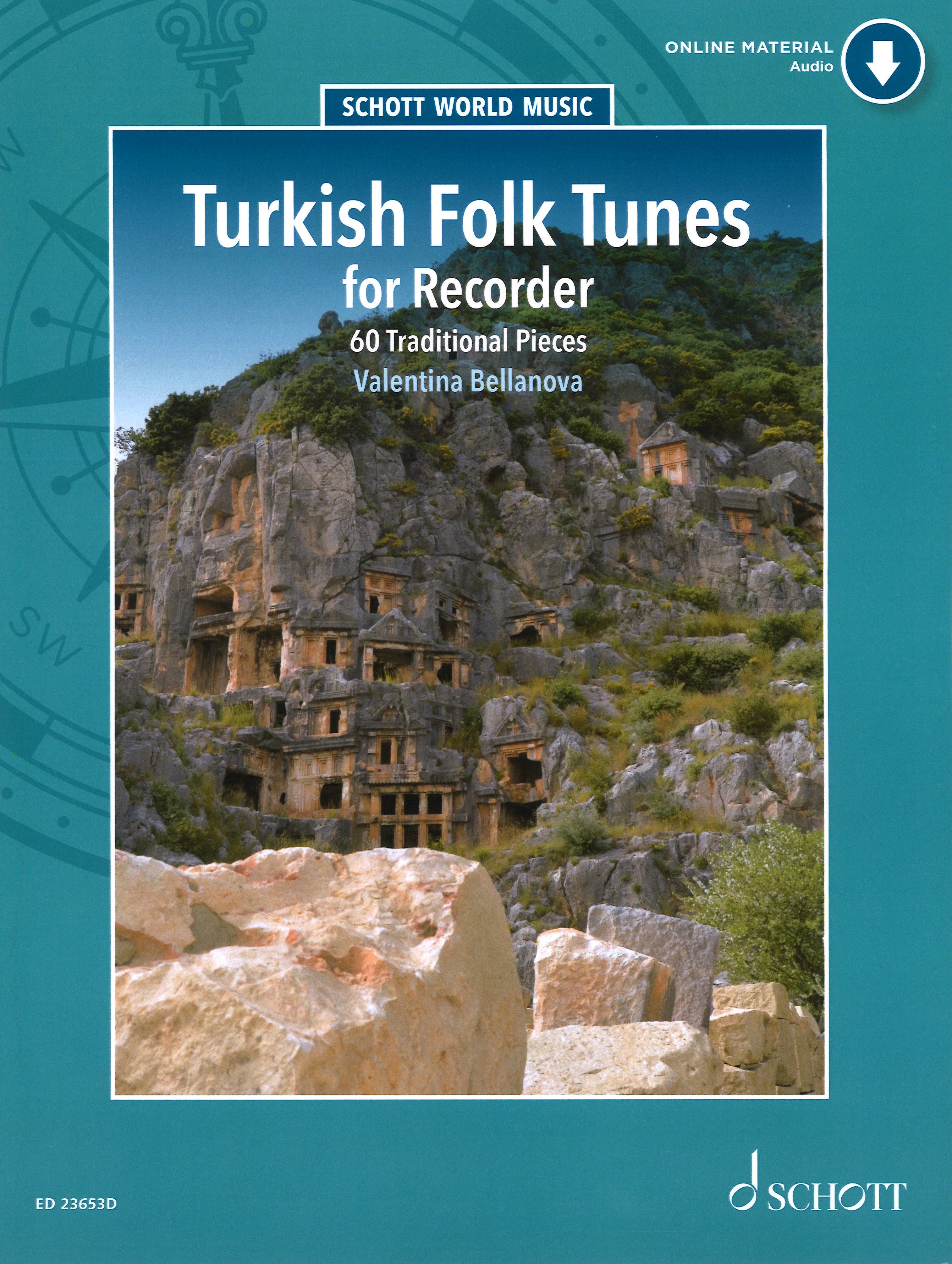 Turkish Folk Tunes Recorder Book + Audio Sheet Music Songbook