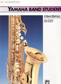 Yamaha Band Student Saxophone Eb Alto Book 3 Sheet Music Songbook