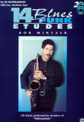 14 Blues & Funk Etudes Eb Alto & Bari Mintzer + Cd Sheet Music Songbook