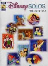 Disney Solos Alto Saxophone Book & Audio Sheet Music Songbook