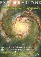 Explorations Eb Saxophone Student Book & Cd Sheet Music Songbook