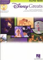 Disney Greats Alto Saxophone Book & Audio Sheet Music Songbook