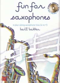 Fun For Saxophones Bakker Book & Cd Sheet Music Songbook