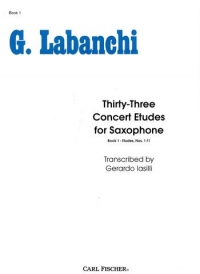 33 Concert Etudes Labanchi Trans Iasilli Saxophone Sheet Music Songbook