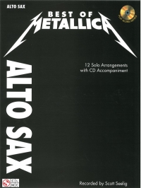 Best Of Metallica Alto Sax Book & Cd Sheet Music Songbook