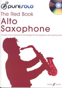 Pure Solo The Red Book Alto Saxophone Book & Cd Sheet Music Songbook