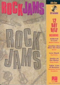 Rock Jams Alto Sax Book & Cd Sheet Music Songbook