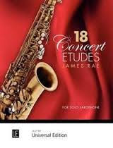 18 Concert Etudes Rae Solo Saxophone Sheet Music Songbook