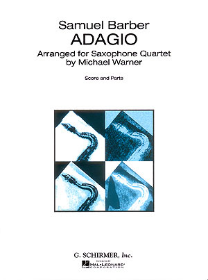 Barber Adagio For Strings Saxophone Quartet Sheet Music Songbook