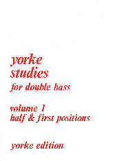 Yorke Studies Vol 1 Slatford Half &1st Double Bass Sheet Music Songbook