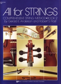 All For Strings Book 2 String Bass Anderson/frost Sheet Music Songbook
