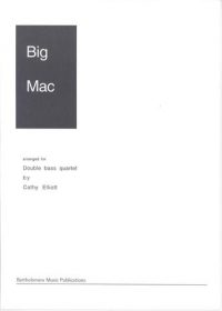 Elliott Big Mac Double Bass Quartet Sheet Music Songbook