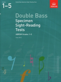 Double Bass Specimen Sight Reading 2012 1-5 Abrsm Sheet Music Songbook