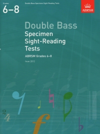 Double Bass Specimen Sight Reading 2012 6-8 Abrsm Sheet Music Songbook