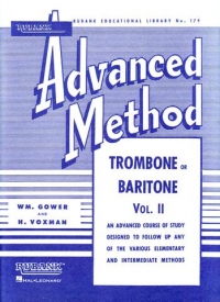 Rubank Advanced Method Vol 2 Gower/voxman Trombone Sheet Music Songbook