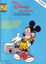 Disney Easy Favourites Trombone Book & Cd Sheet Music Songbook