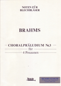 Brahms Chorale Prelude No 3  4 Trombones Sheet Music Songbook