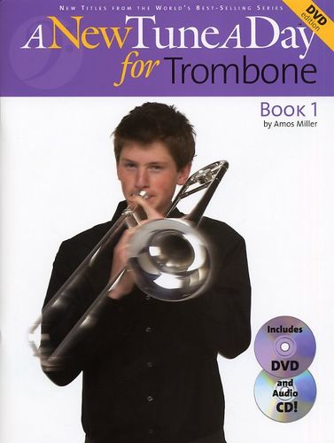 New Tune A Day Trombone Bass Clef Book Cd Dvd Sheet Music Songbook