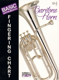 Basic Instrumental Fingering Chart Baritone Treble Sheet Music Songbook