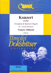Albinoni Concerto Eb Trumpet & Piano Dokshitser Sheet Music Songbook
