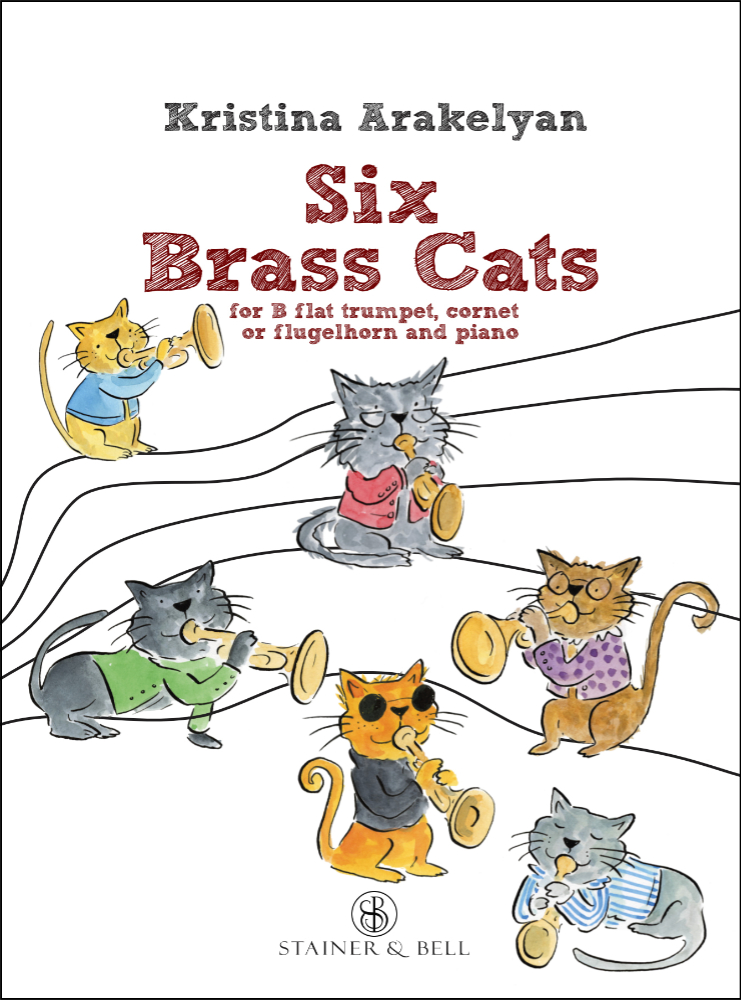 Arakelyan Six Brass Cats Trumpet/cornet/flugelhorn Sheet Music Songbook