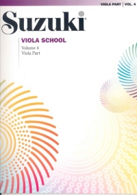Suzuki Viola School Vol 4 Viola Part Sheet Music Songbook