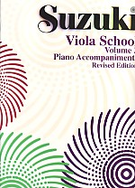 Suzuki Viola School Vol 3 Piano Accompaniment Sheet Music Songbook