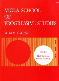 Carse Viola School Of Progressive Studies Book 3 Sheet Music Songbook