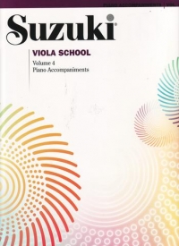 Suzuki Viola School Vol 4 Piano Accompaniment Sheet Music Songbook