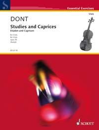 Dont Studies & Caprices Op35 Solo Viola Sheet Music Songbook
