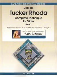 Complete Technique For Viola Book 1 Tucker Rhoda Sheet Music Songbook