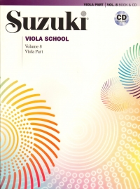 Suzuki Viola School Vol 8 + Cd Sheet Music Songbook