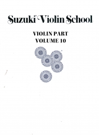 Suzuki Violin School Vol 10 Violin Part Sheet Music Songbook
