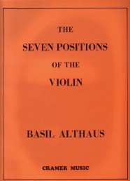 Althaus Seven Positions Of Violin Sheet Music Songbook